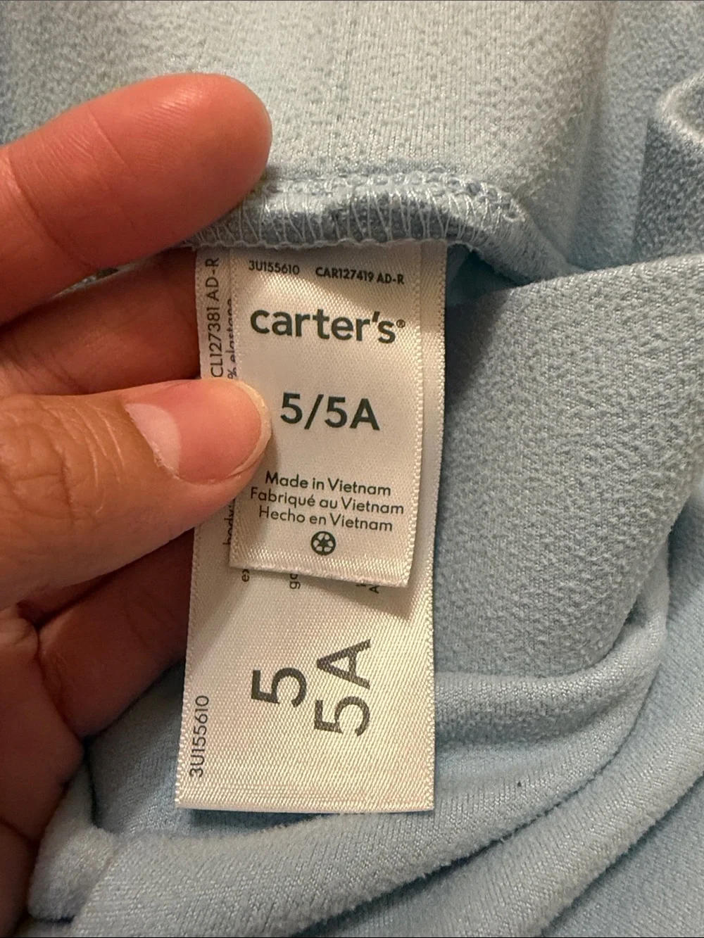 Carter's Pale Blue Flared Sweatpants for Kids